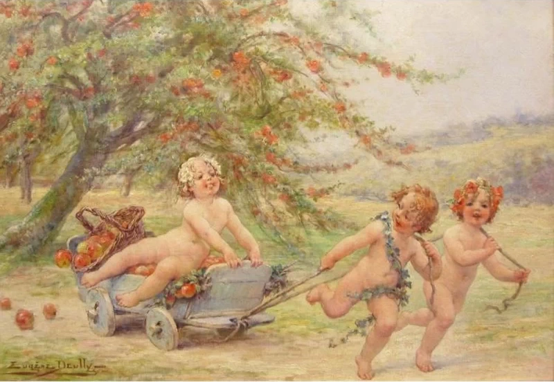 Eugène Auguste François Deully - Raccolta delle mele